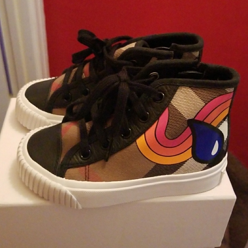 Warslow rainbow burberry sneakers